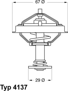 WAHLER 4137.80D - Termostat, rashladna tekućinu www.molydon.hr