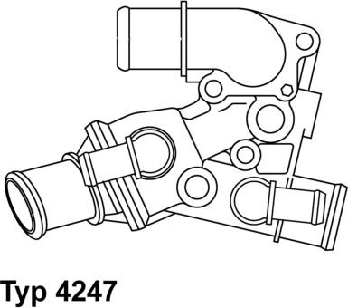 WAHLER 4247.80D - Termostat, rashladna tekućinu www.molydon.hr