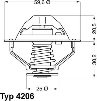 WAHLER 4206.90D - Termostat, rashladna tekućinu www.molydon.hr