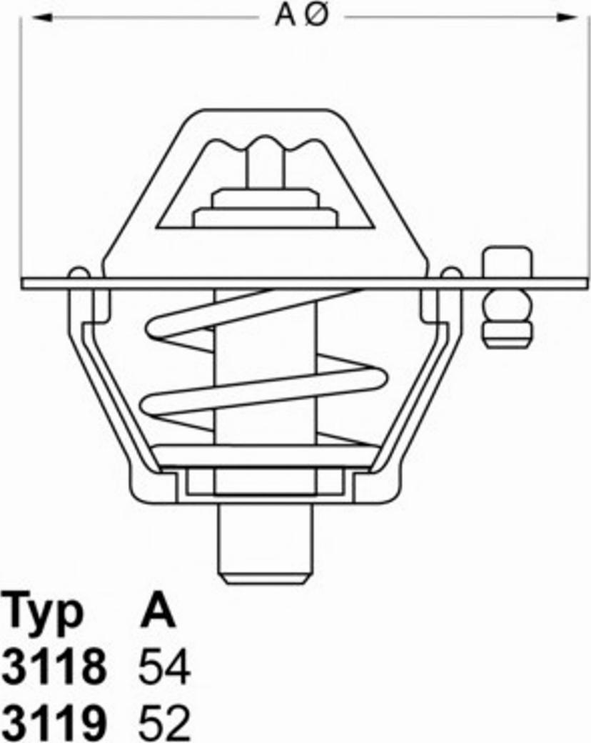 WAHLER 311892 - Termostat, rashladna tekućinu www.molydon.hr