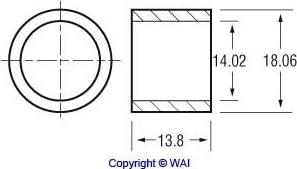 WAI 62-91502 - Čahura, osovina startera www.molydon.hr