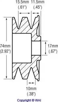 WAI 24-82108 - Remenica, alternator www.molydon.hr