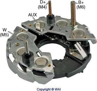 WAI IBR667 - Ispravljac, alternator www.molydon.hr