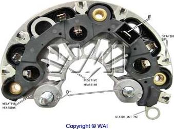 WAI IBR287 - Ispravljac, alternator www.molydon.hr