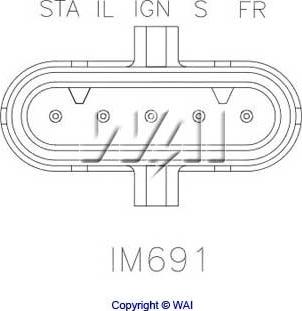 WAI IM691 - Regulator napona generatora www.molydon.hr