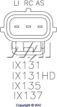 WAI IX131HD - Regulator napona generatora www.molydon.hr