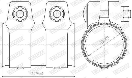 Walker 80709 - Cijevne spojnice, Ispušni sistem www.molydon.hr