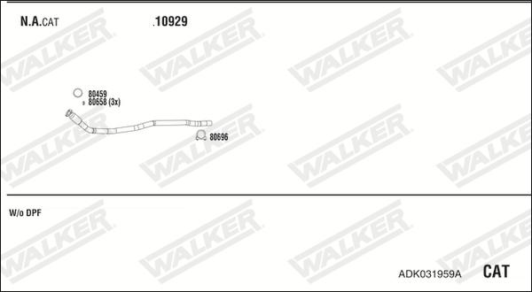 Walker ADK031959A - Ispušni sistem www.molydon.hr