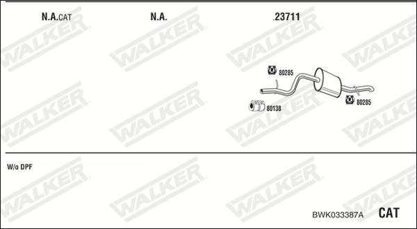 Walker BWK033387A - Ispušni sistem www.molydon.hr