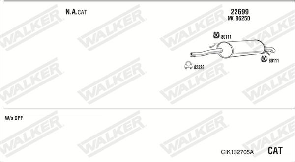 Walker CIK132705A - Ispušni sistem www.molydon.hr