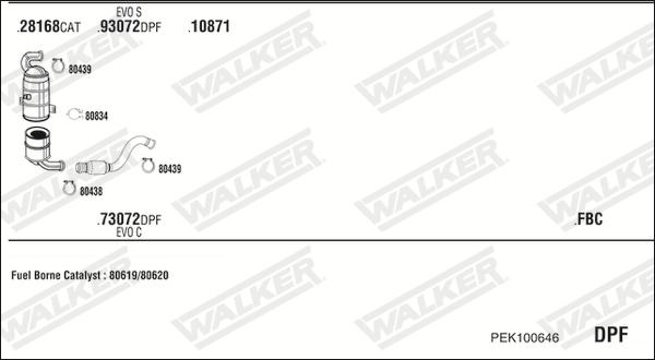 Walker PEK100646 - Ispušni sistem www.molydon.hr