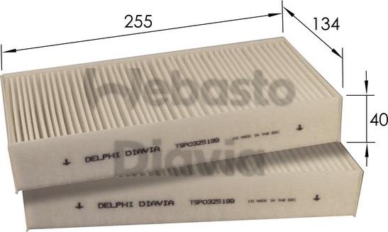 Webasto 82D0325199A - Filter kabine www.molydon.hr