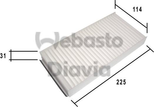 Webasto 82D0325190A - Filter kabine www.molydon.hr