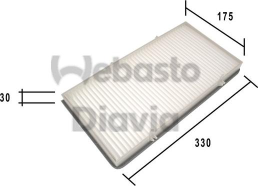 Webasto 82D0325193A - Filter kabine www.molydon.hr