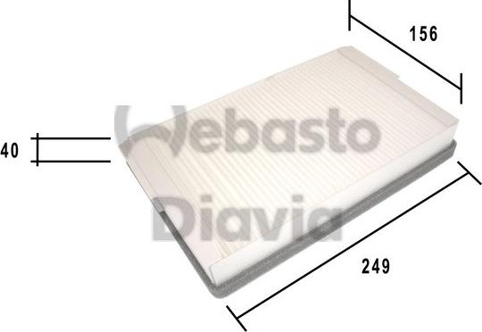 Webasto 82D0325192A - Filter kabine www.molydon.hr