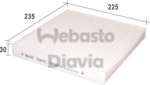 Webasto 82D0325153A - Filter kabine www.molydon.hr