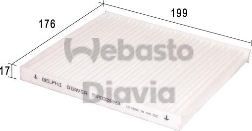 Webasto 82D0325163A - Filter kabine www.molydon.hr