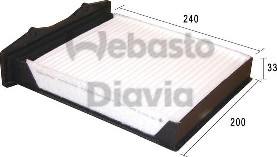 Webasto 82D0325167A - Filter kabine www.molydon.hr