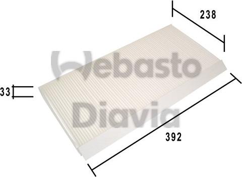 Webasto 82D0325186A - Filter kabine www.molydon.hr