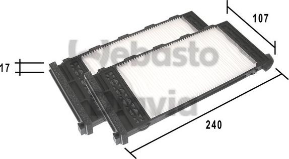 Webasto 82D0325181A - Filter kabine www.molydon.hr