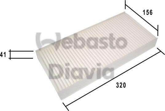 Webasto 82D0325183A - Filter kabine www.molydon.hr