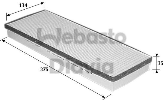 Webasto 82D0325120A - Filter kabine www.molydon.hr