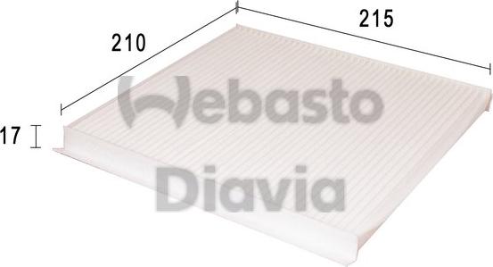 Webasto 82D0325175A - Filter kabine www.molydon.hr