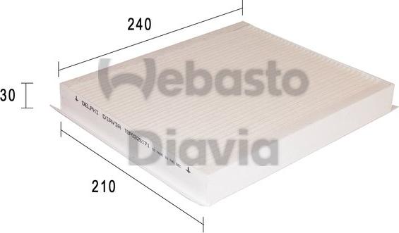 Webasto 82D0325171A - Filter kabine www.molydon.hr