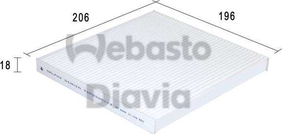 Webasto 82D0325173A - Filter kabine www.molydon.hr