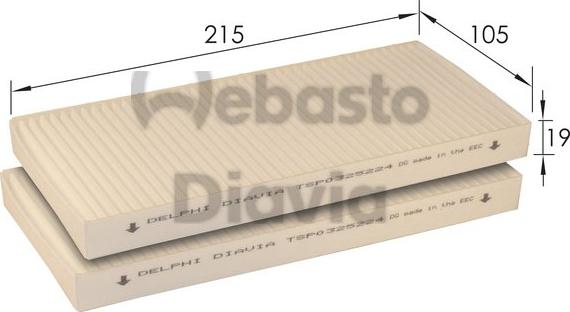 Webasto 82D0325224A - Filter kabine www.molydon.hr