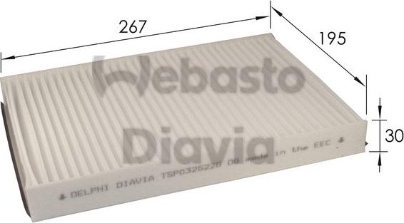 Webasto 82D0325226A - Filter kabine www.molydon.hr