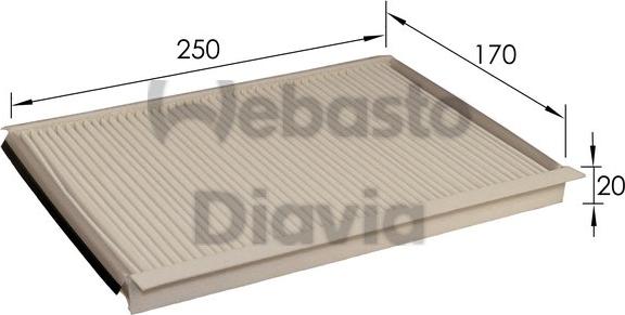 Webasto 82D0325221A - Filter kabine www.molydon.hr