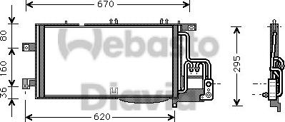 Webasto 82D0225498A - Kondenzator, klima-Uređaj www.molydon.hr