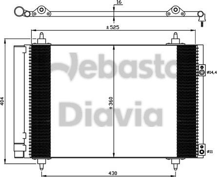 Webasto 82D0225548A - Kondenzator, klima-Uređaj www.molydon.hr