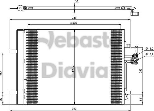 Webasto 82D0225670A - Kondenzator, klima-Uređaj www.molydon.hr