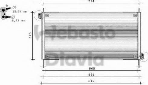 Webasto 82D0225109B - Kondenzator, klima-Uređaj www.molydon.hr