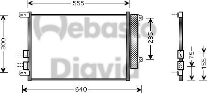 Webasto 82D0226182MA - Kondenzator, klima-Uređaj www.molydon.hr