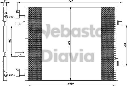 Webasto 82D0226265MA - Kondenzator, klima-Uređaj www.molydon.hr