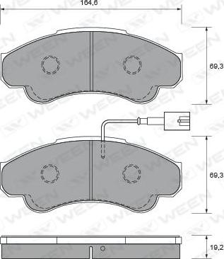 FIAT 0000009949517 - Komplet Pločica, disk-kočnica www.molydon.hr