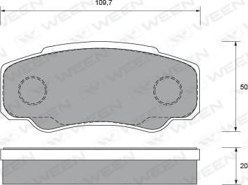 Ween 151-1920 - Komplet Pločica, disk-kočnica www.molydon.hr