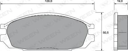 Ween 151-1414 - Komplet Pločica, disk-kočnica www.molydon.hr