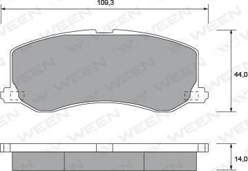 Suzuki 5586060B90000 - Komplet Pločica, disk-kočnica www.molydon.hr