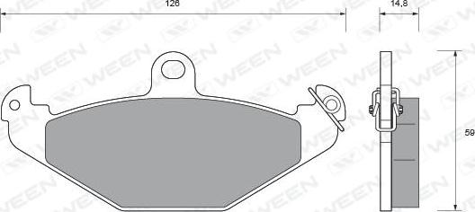 Ween 151-1592 - Komplet Pločica, disk-kočnica www.molydon.hr