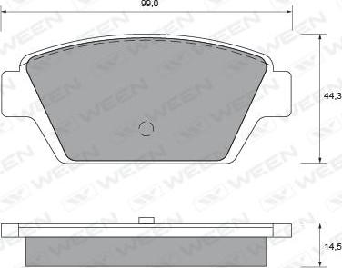 Ween 151-1518 - Komplet Pločica, disk-kočnica www.molydon.hr