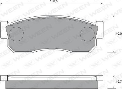 Ween 151-1537 - Komplet Pločica, disk-kočnica www.molydon.hr