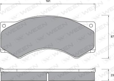 Ween 151-1039 - Komplet Pločica, disk-kočnica www.molydon.hr