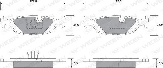 Ween 151-1199 - Komplet Pločica, disk-kočnica www.molydon.hr