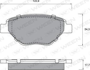 Ween 151-1151 - Komplet Pločica, disk-kočnica www.molydon.hr