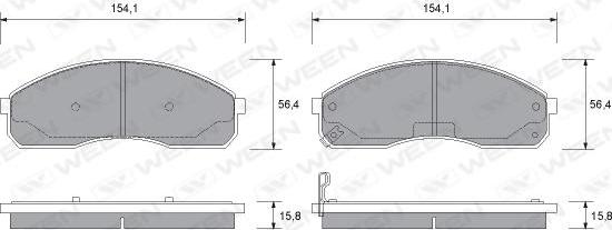 Ween 151-1163 - Komplet Pločica, disk-kočnica www.molydon.hr