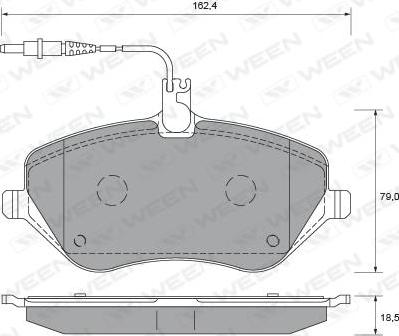 ATE 602892 - Komplet Pločica, disk-kočnica www.molydon.hr